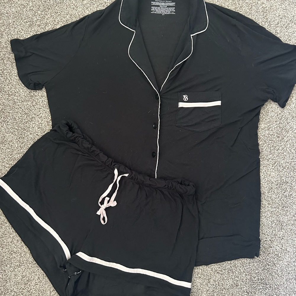 Victoria’s Secret Modal Women's Pajama Set with White Trim